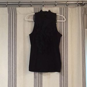 Ralph Lauren sleeveless blouse with ruffle detail